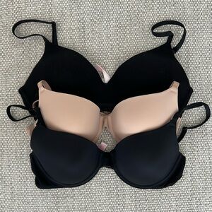 Bundle of 3 lightly lined bras size 36B